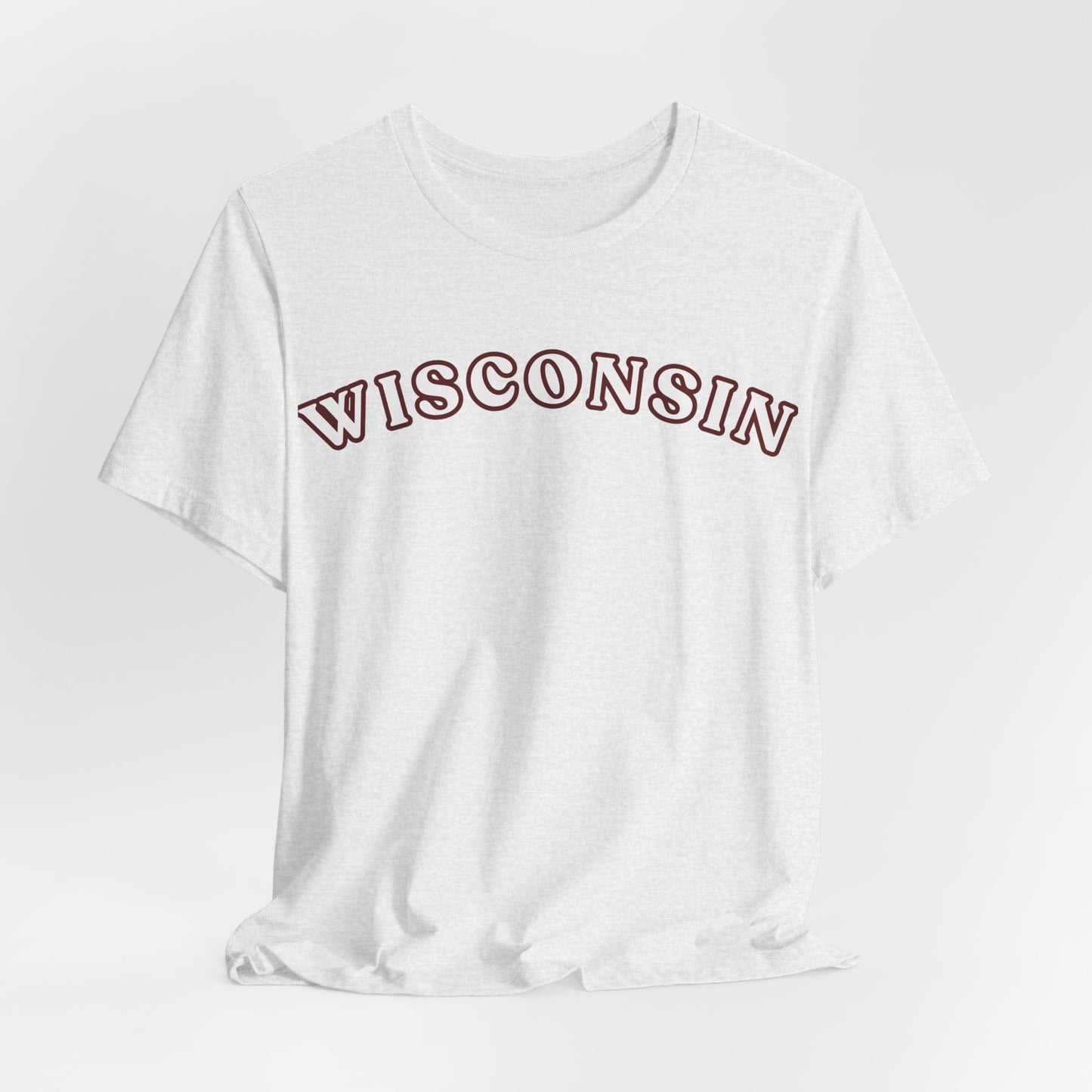 Wisconsin Arch Tee — Vintage Collegiate State T-Shirt MADISON JERSEY