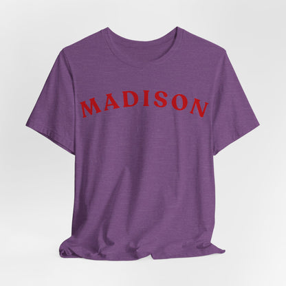 Madison Arc Name T‑Shirt — Personalized City/Name Tee